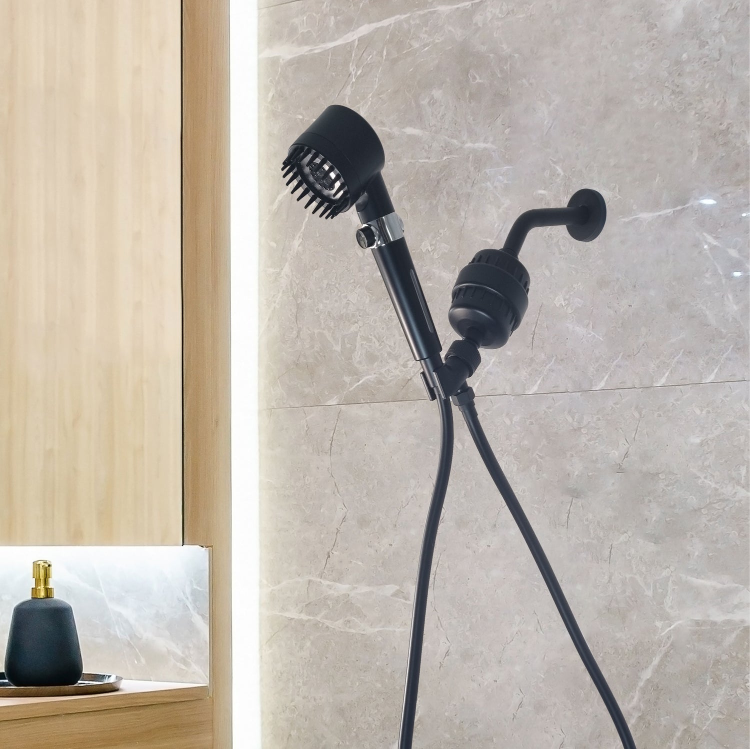 Ultimate stortmassering Shower Head Complete Douch Kit