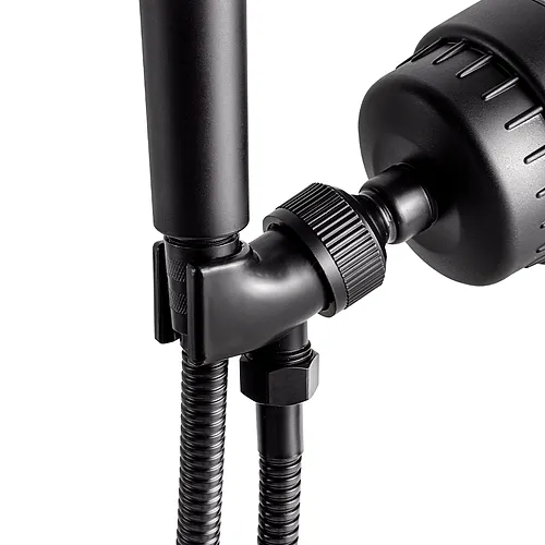 MineralStream ™ - Shower Head Holder - Swart