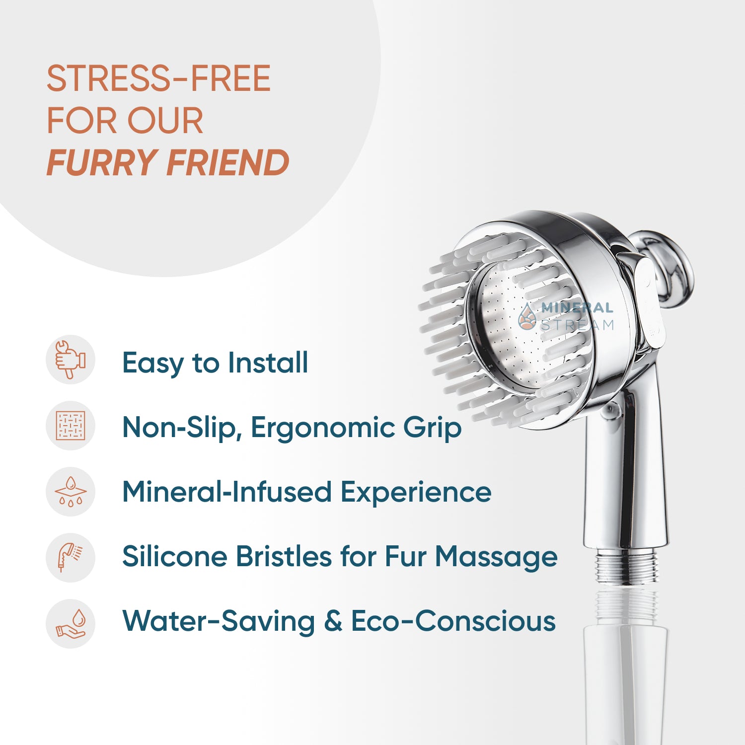 Dog spa stortkop Volledige stortstel