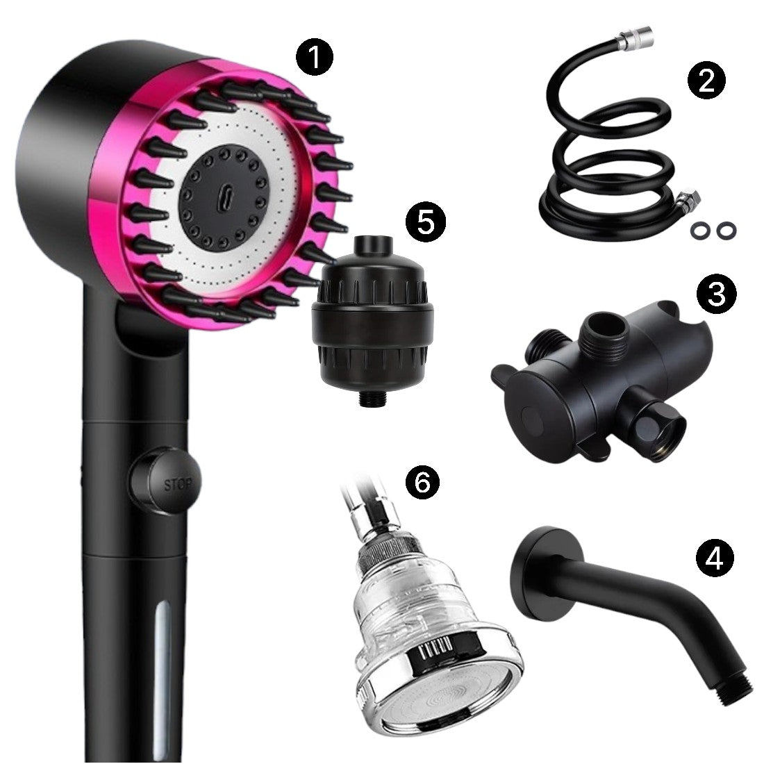 MineralStream Massage Filtered Shower Head
