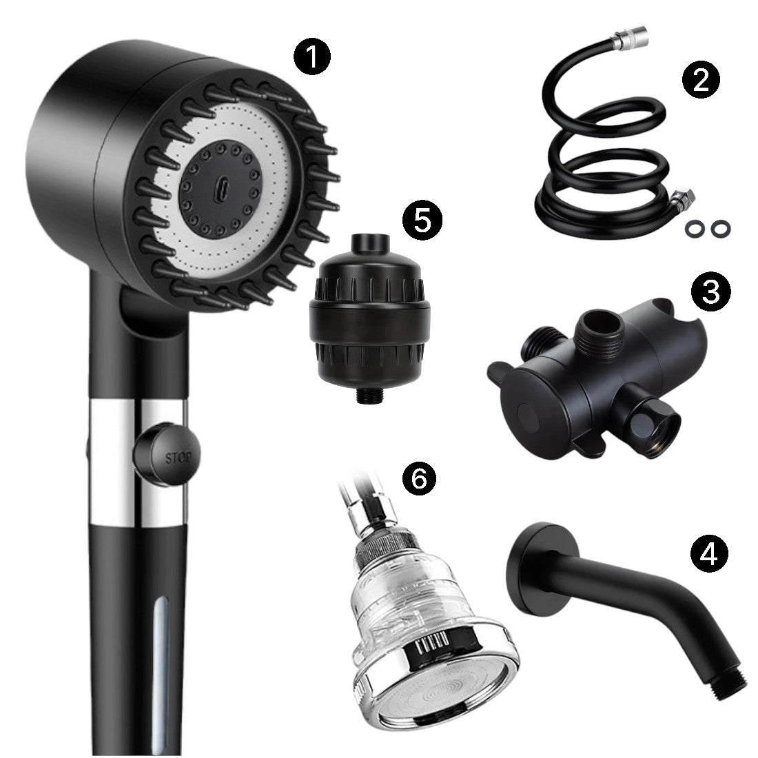 MineralStream Massage Filtered Shower Head