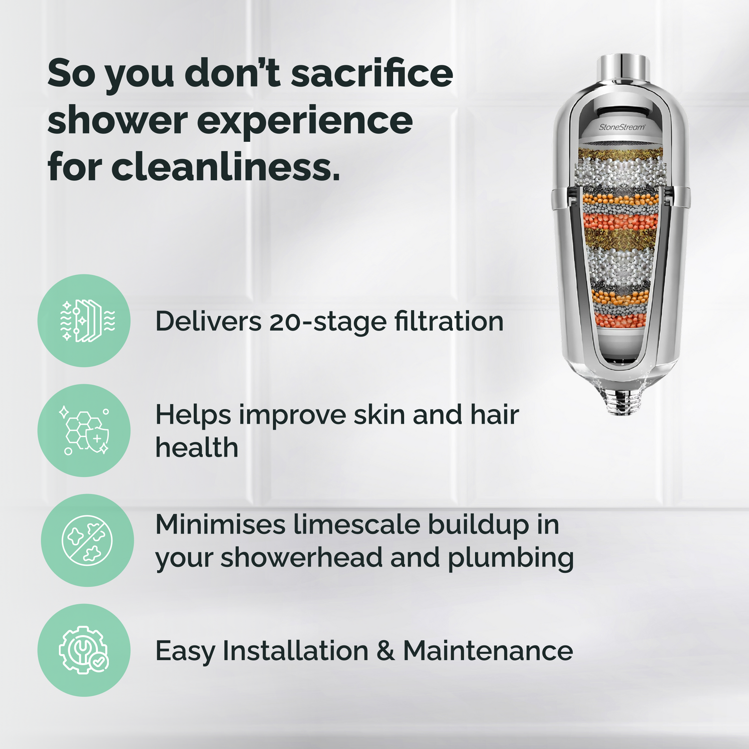 Gevorderde stortfilter vir harde water