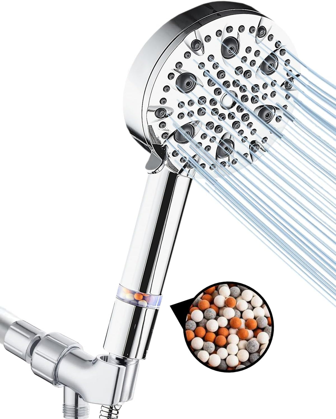 MineralStream Luxe 9 Mode High Pressure Showerhead (gefiltreer)